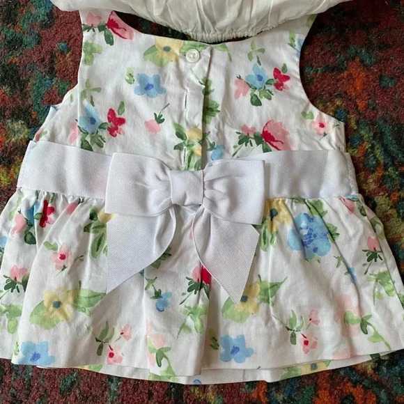 Janie and Jack Baby Girl Floral Dress NWOT - Picture 3 of 5